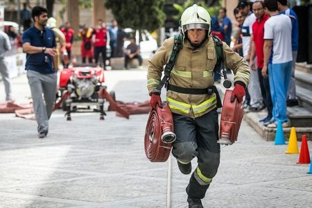 مسابقات ورزشی جشنواره فرهنگی و ورزشی سازمان آتش نشانی