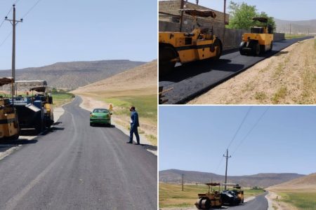 آسفالت ۲ هزار متر جاده دسترسی به سد هاله کوهدشت