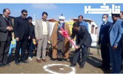 کلنگ زنی ۵ واحد آموزشی در بخش بیرانشهر