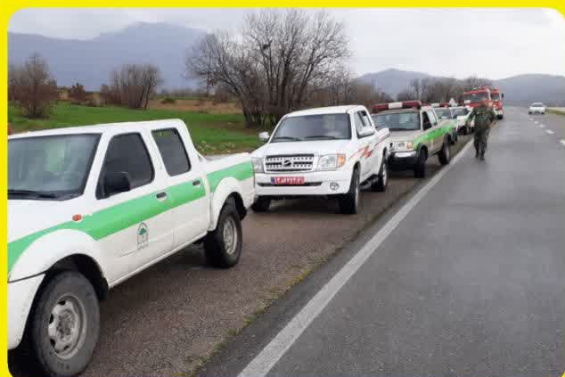 برگزاری مانور خودرویی یگان حفاظت اداره کل منابع طبیعی و آبخیزداری