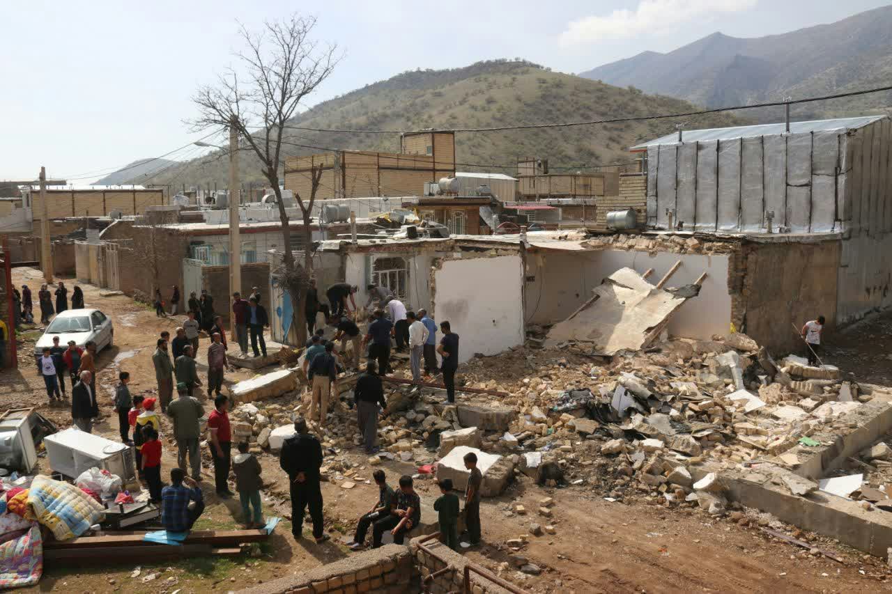 انفجار منزل مسکونی در روستای قلعه سنگی