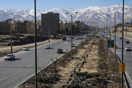 تعریض ورودی شهر خرم آباد از سمت بروجرد