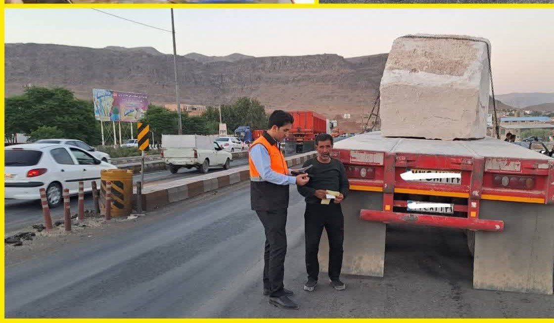 شناسایی و کشف ۲۶۲ مورد تخلف اضافه تناژ در جاده‌های لرستان