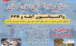 رزمایش واکسیناسیون ۸۰۰ هزار رأس دام بر علیه آبله و PPR در لرستان