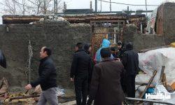 ریزش سقف منزلی در کوهدشت بر اثر بارش شدید باران