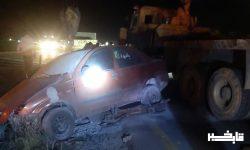 برخورد خودرو با پل بتنی در خرم آباد و مصدوم شدن ۷ نفر