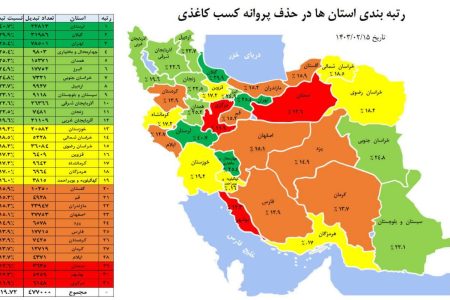 الکترونیکی شدن بیش از ۴۷ هزار پروانه کسب کاغذی تا ۱۵ اردیبهشت ماه/ لرستان در صدر 