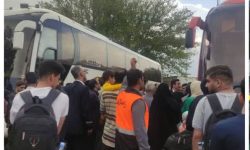 جابجایی بیش از ۱۰۰۰ مسافر در راه مانده قطار مسیر تهران_جنوب با ناوگان حمل‌ونقل عمومی لرستان