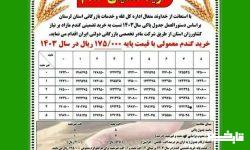 خرید تضمینی گندم در لرستان