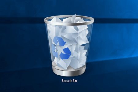 برداشتن Recycle Bin از روی صفحه دسکتاپ