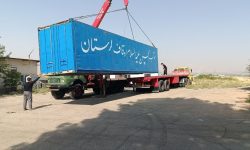 حمل و ارسال اقلام موکب و بدرقه خادمین به عراق