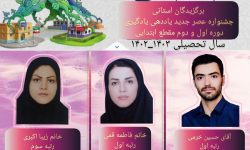 هنرمند دورودی رتبه نخست الگوی برتر لرستان را کسب کرد