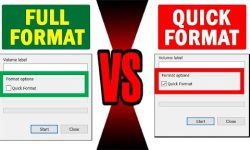 تفاوت Full Format با Quick Format در ویندوز