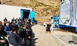 ایستگاه پمپاژ آب ۳۰۰ هکتار اراضی پلدختر به بهره برداری رسید