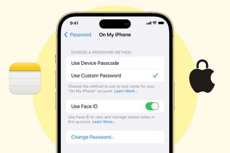 با رمز یا Face ID یادداشت‌هاتو قفل کن!!!