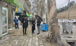 اتمام عملیات کف‌سازی پیاده‌رو خیابان دوازده‌برجی خرم‌آباد