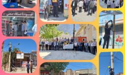 برگزاری مانور جمع‌آوری انشعابات غیرمجاز برق در منطقه کهریز خرم‌آباد