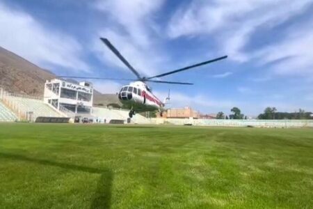 اطلاعیه باشگاه خیبر در مورد خشک‌کردن چمن تختی با بالگرد