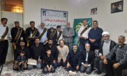 تجلیل از هشت پیرغلام حسینی در خرم‌آباد