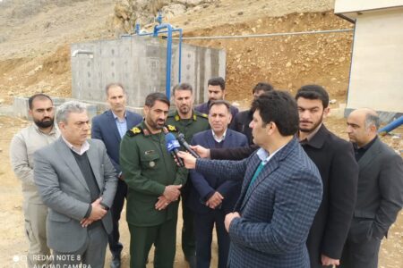 آبرسانی به ۴ روستا در خرم‌آباد با افتتاح مجتمع آبرسانی طالقان