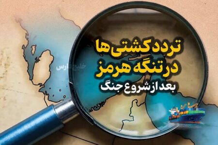 اینفوگرافیک/ تردد کشتی ها در تنگه هرمز بعد از شروع جنگ