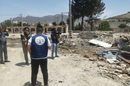 محکومیت جنایت دشمن در قلعه فلک‌الافلاک توسط خبرنگاران عربی