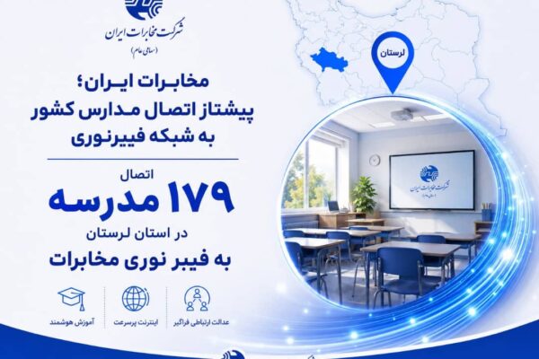 جهش ارتباطی مدارس لرستان؛ اتصال  ۱۷۹ مدرسه به فیبر نوری مخابرات